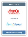 Financière Cambon advises La France du Nord au Sud in its sale to Groupe Pierre & Vacances